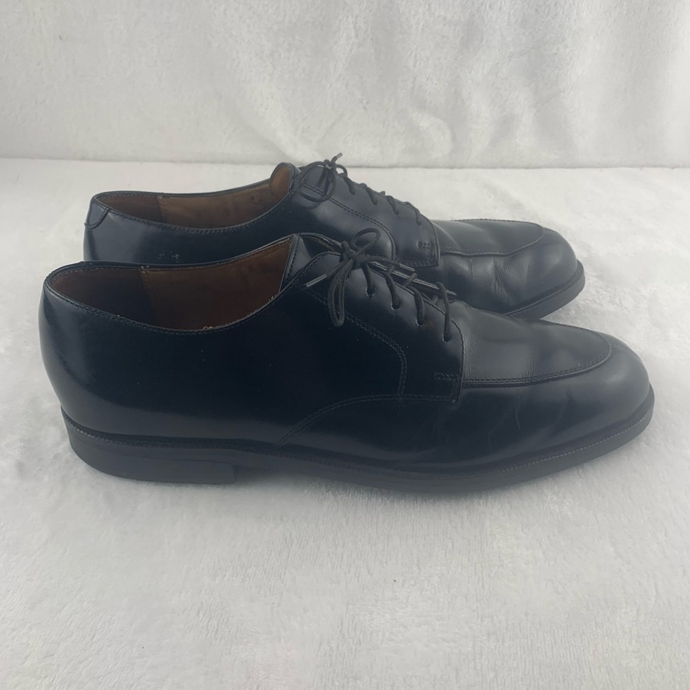 Cole Haan Black 5 Eye Lace Up Oxford Dress Shoes Smooth Leather Mens Size 9EE - Picture 2 of 14